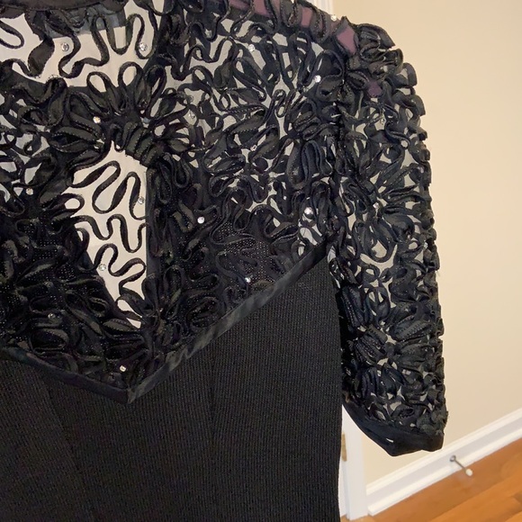 Vintage Knit El Ana Collection Cocktail Dress M - Picture 10 of 13